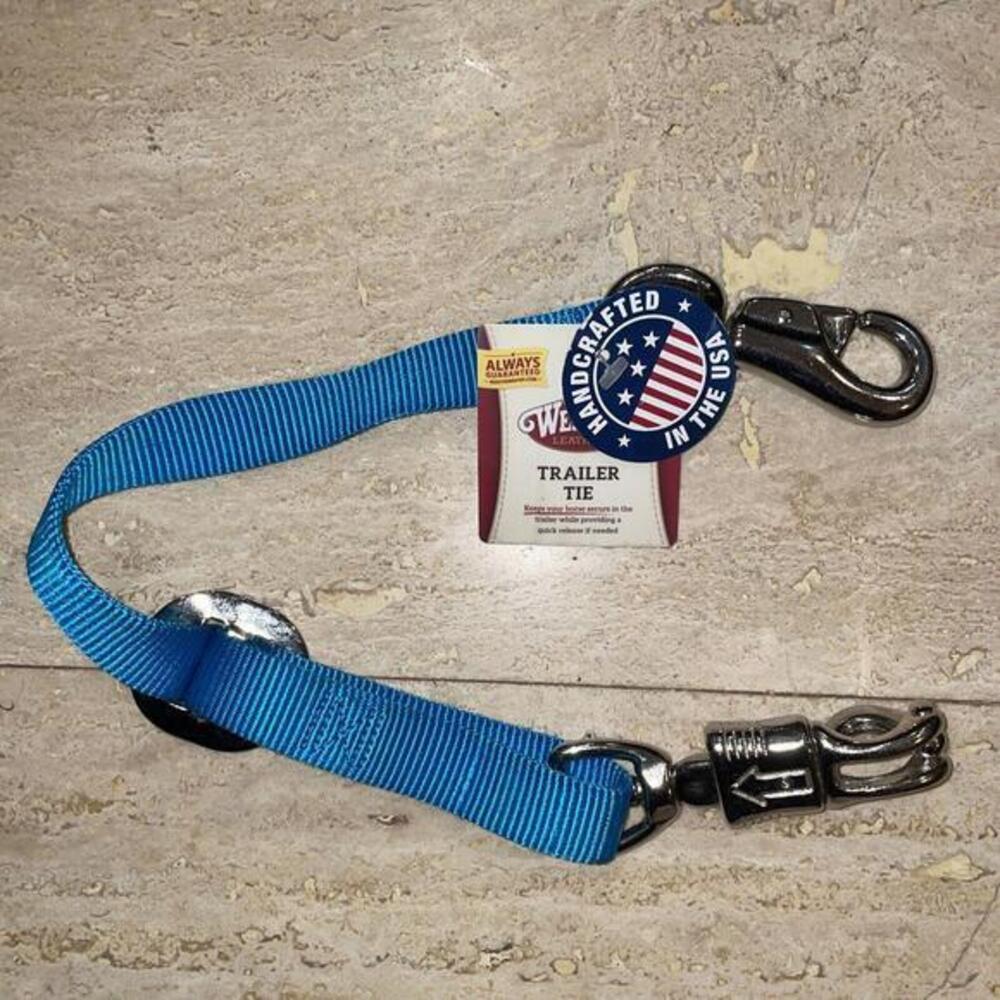 Weaver Nylon‎ Cross Trailer Tie Blue 1"